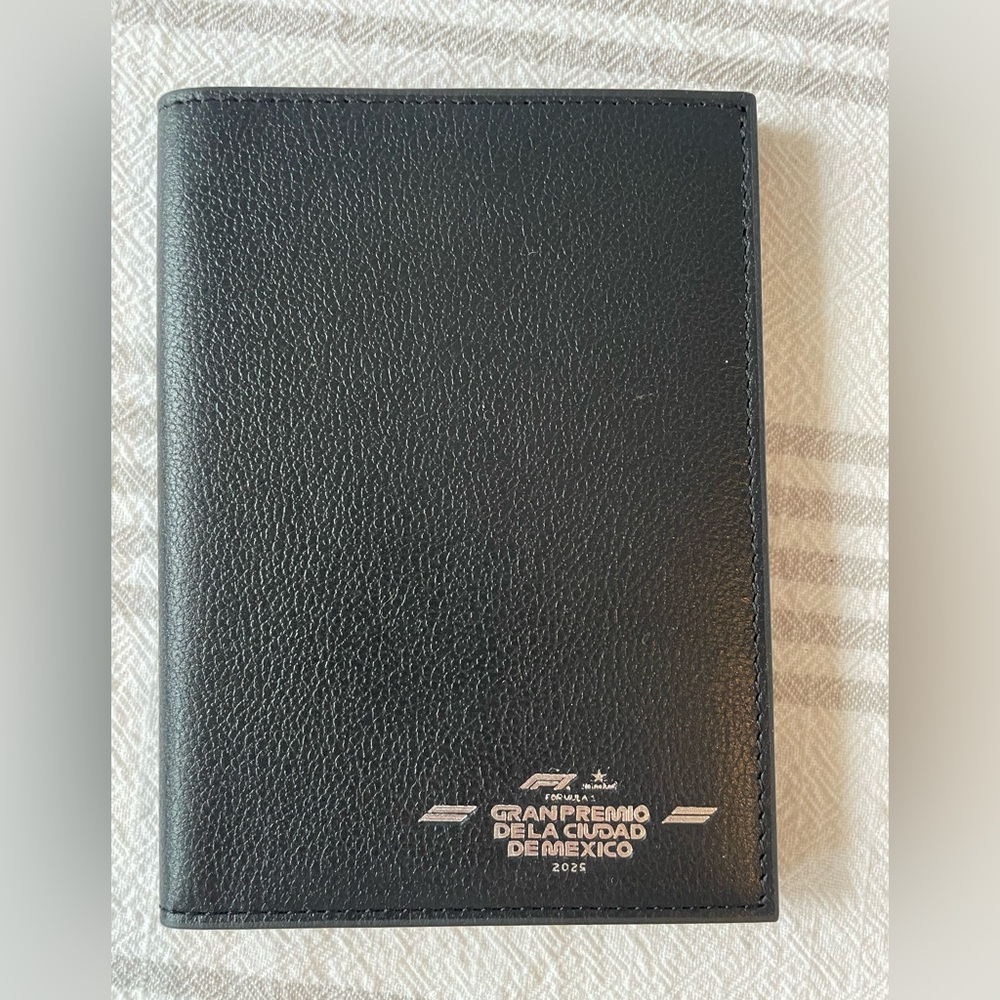 Formula 1 Mexican Grand Prix - Black Leather Passport Holder